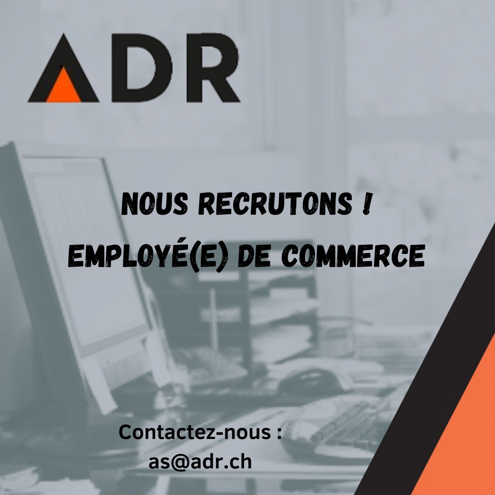 Offre d'emploi employée de commerce