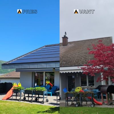 Rénovation et assainissement de toiture Bienne / Ipsach Panneaux photovoltaïques intégrés