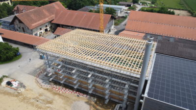 Construction bois Neuchâtel Hangar à copeaux Val-de-Ruz