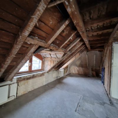 Rénovation combles Neuchâtel, aménagement galta, création appartement grenier