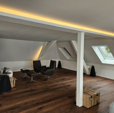 Rénovation combles Neuchâtel, aménagement galta, création appartement grenier