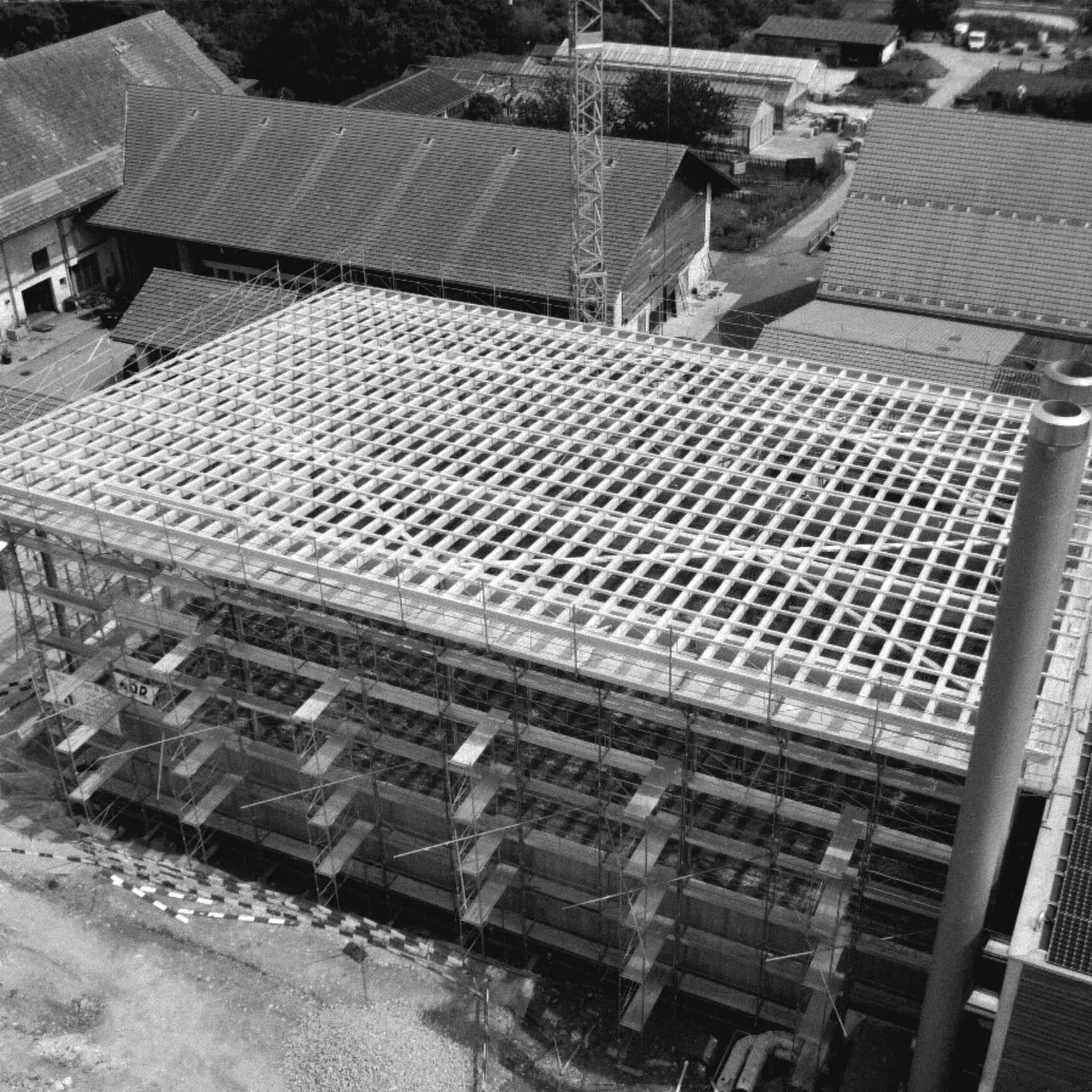 Construction bois Neuchâtel Hangar à copeaux Val-de-Ruz