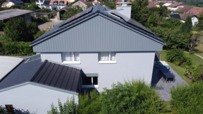 Façade aluminium Siding PREFA Façade imitation bois Rénovation façade Neuchâtel