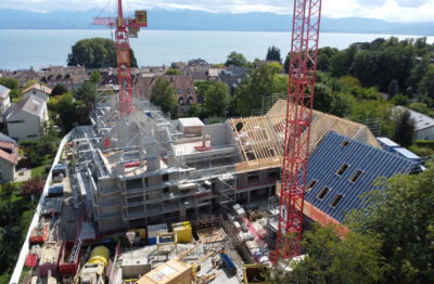 Gros de Vaud, toiture charpente, construction neuve Rolle