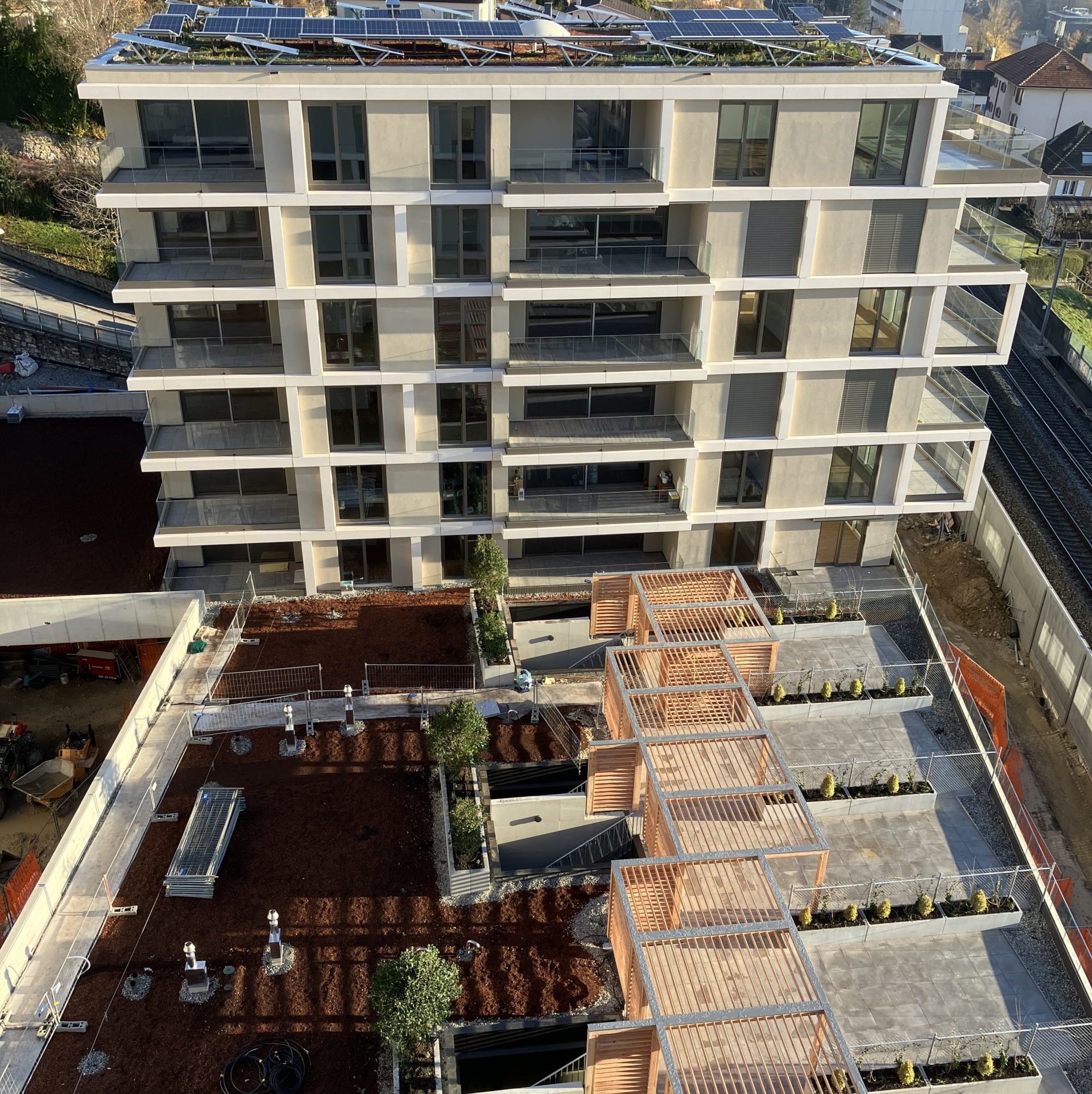 Pergolas ajourée bois en mélèze, Neuchâtel