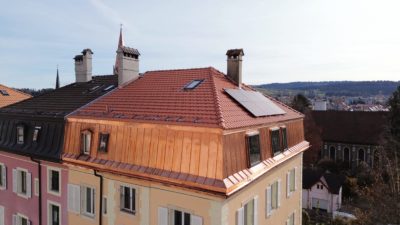 Mansards placage ferblanterie cuivre Neuchâtel, Ferblantier Neuchâtel