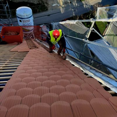 Toiture Cossonay Lausanne couverture tuile terre cuite